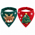 Christmas Pet Bandanas – Festive Holiday Scarves for Cats & Dogs