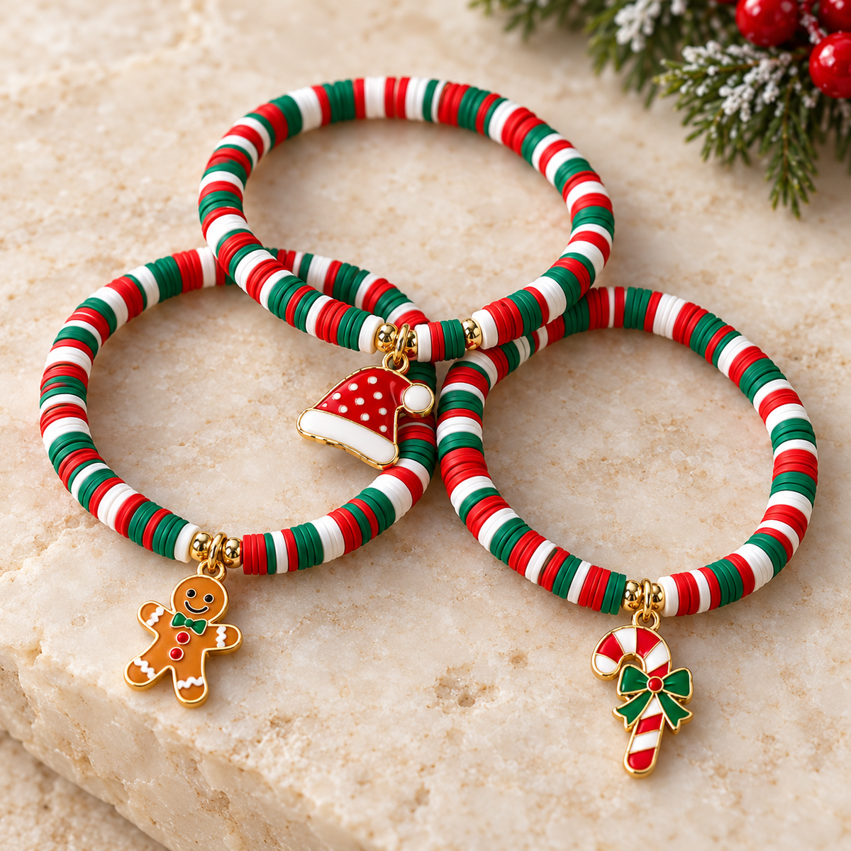 Christmas Hand Bracelets – Festive Holiday Wristbands